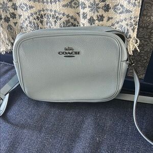 Coach Blue Crossbody Bag with Minimalist Design